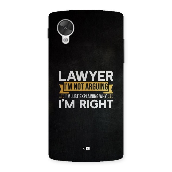 Lawyer Explains Back Case for Google Nexus 5