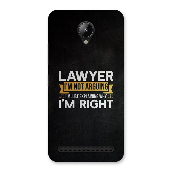 Lawyer Explains Back Case for Lenovo C2