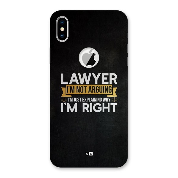 Lawyer Explains Back Case for iPhone X Logo Cut