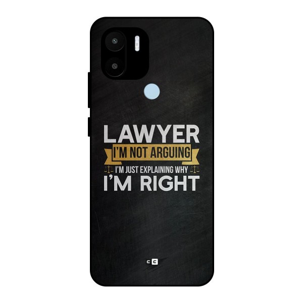 Lawyer Explains Metal Back Case for Redmi A1 Plus