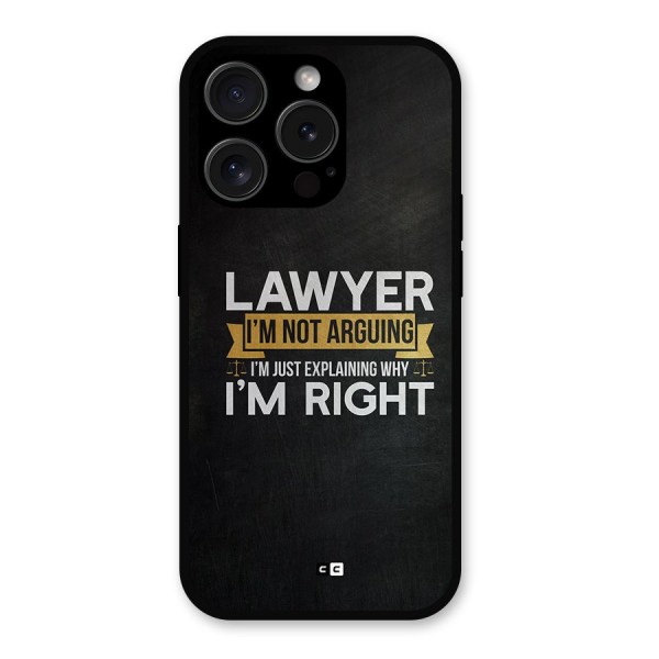 Lawyer Explains Metal Back Case for iPhone 15 Pro