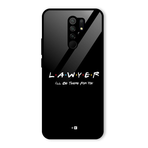 Lawyer For You Glass Back Case for Redmi 9 Prime