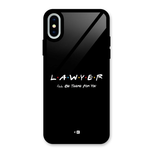 Lawyer For You Glass Back Case for iPhone XS