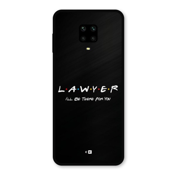 Lawyer For You Metal Back Case for Redmi Note 9 Pro Max
