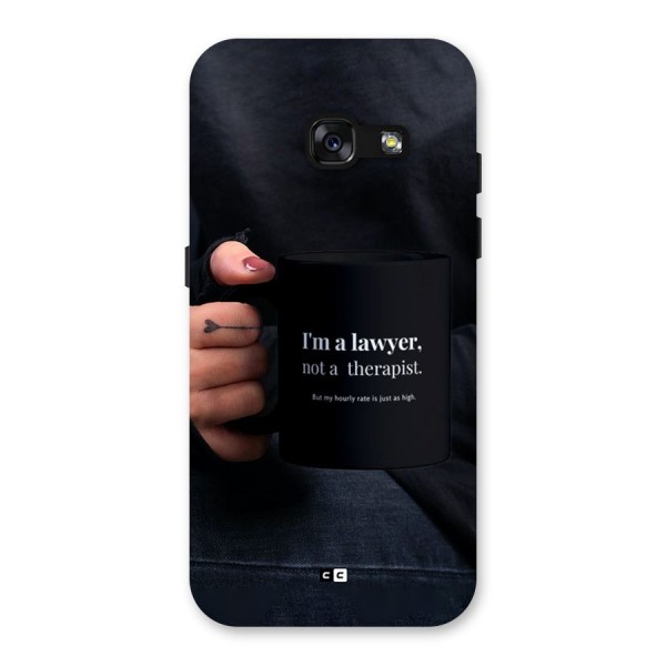 Lawyer Not Therapist Back Case for Galaxy A3 (2017)