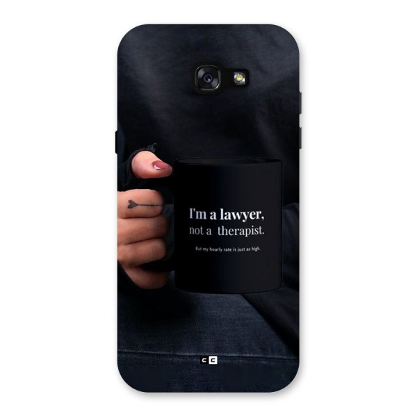 Lawyer Not Therapist Back Case for Galaxy A7 (2017)