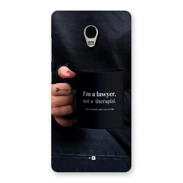 Lawyer Not Therapist Back Case for Lenovo Vibe P1
