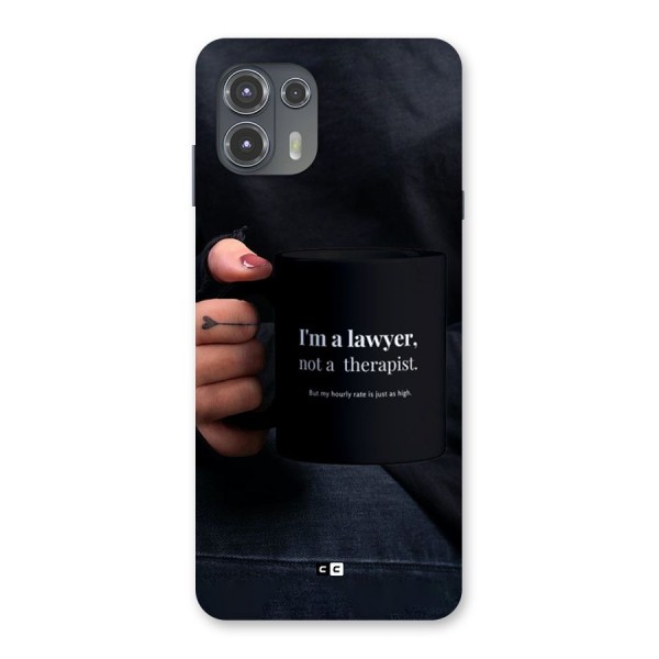 Lawyer Not Therapist Back Case for Motorola Edge 20 Fusion
