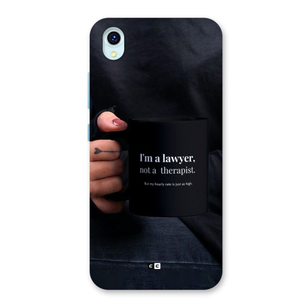 Lawyer Not Therapist Back Case for Vivo Y1s