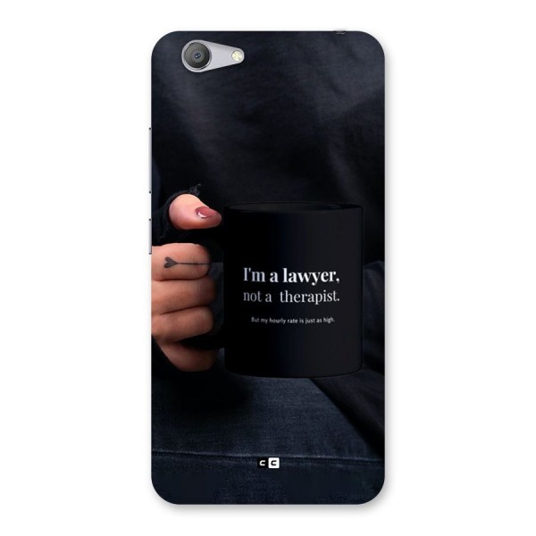 Lawyer Not Therapist Back Case for Vivo Y53