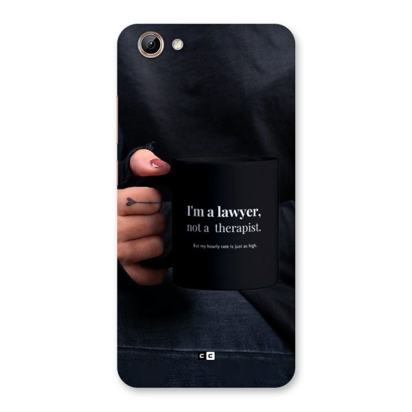 Lawyer Not Therapist Back Case for Vivo Y71i