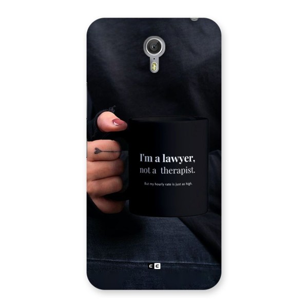Lawyer Not Therapist Back Case for Zuk Z1