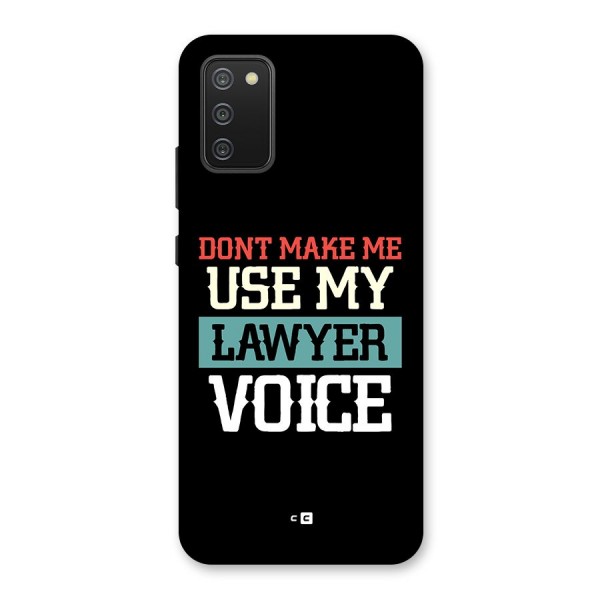 Lawyer Voice Back Case for Galaxy M02s
