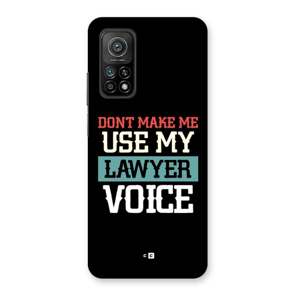 Lawyer Voice Back Case for Mi 10T 5G