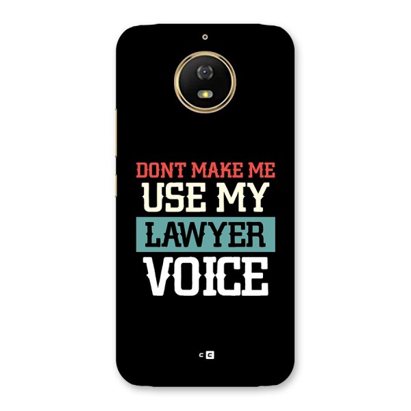 Lawyer Voice Back Case for Moto G5s