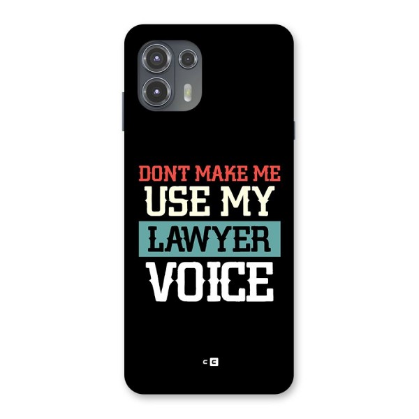 Lawyer Voice Back Case for Motorola Edge 20 Fusion