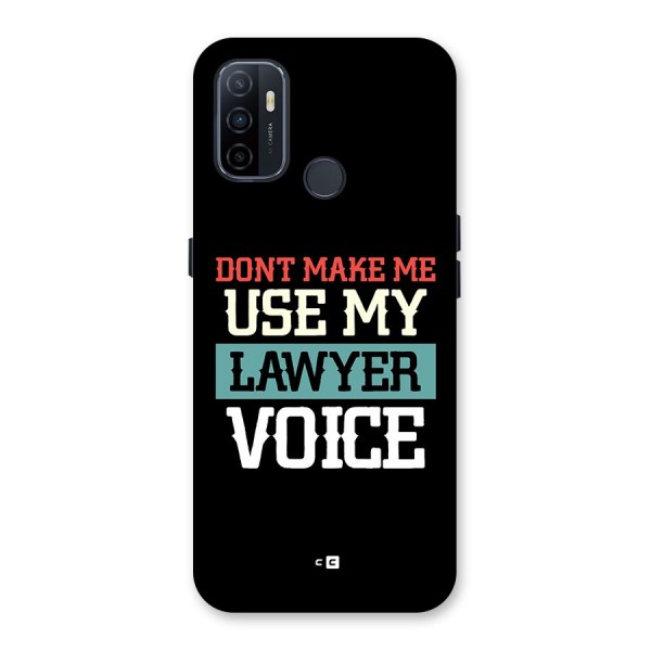 Lawyer Voice Back Case for Oppo A32