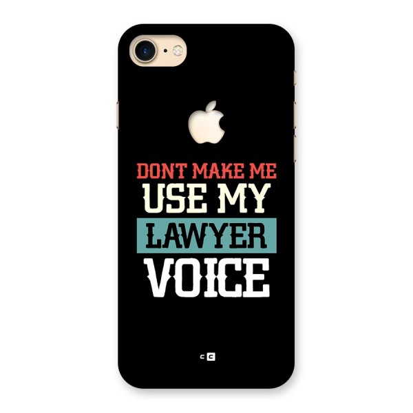 Lawyer Voice Back Case for iPhone 7 Apple Cut