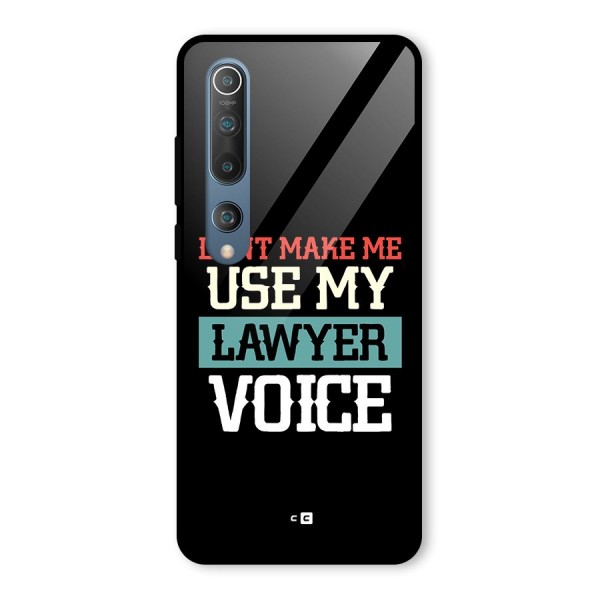 Lawyer Voice Glass Back Case for Mi 10