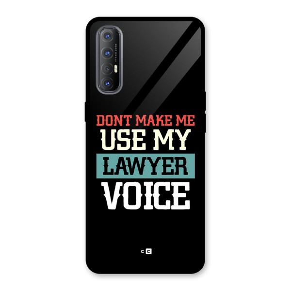 Lawyer Voice Glass Back Case for Oppo Reno3 Pro