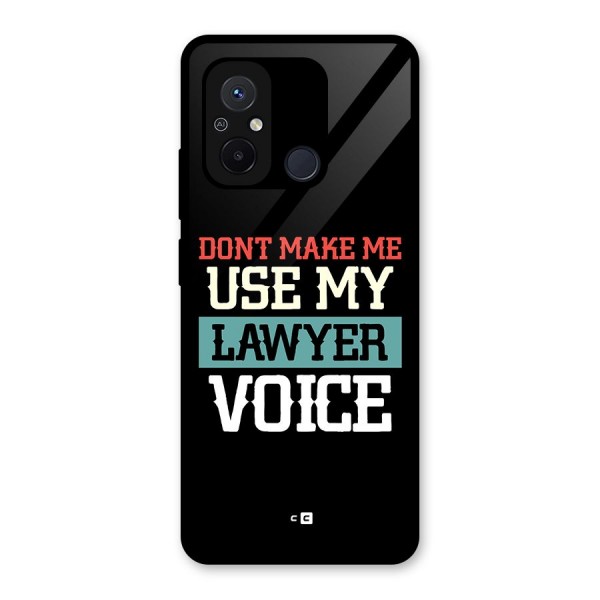 Lawyer Voice Glass Back Case for Redmi 12C