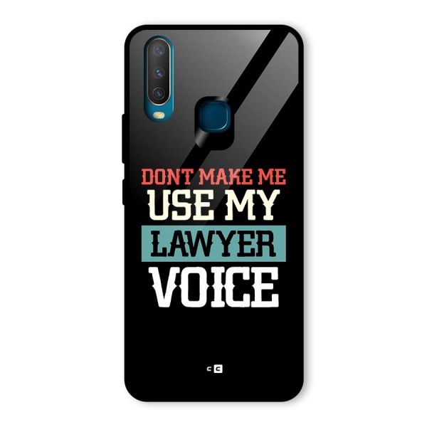 Lawyer Voice Glass Back Case for Vivo Y12