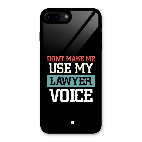 Lawyer Voice Glass Back Case for iPhone 7 Plus