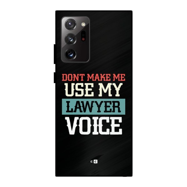 Lawyer Voice Metal Back Case for Galaxy Note 20 Ultra