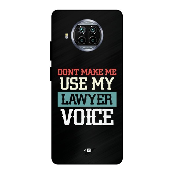 Lawyer Voice Metal Back Case for Mi 10i