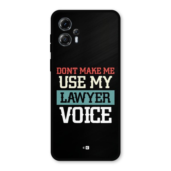 Lawyer Voice Metal Back Case for Moto G13