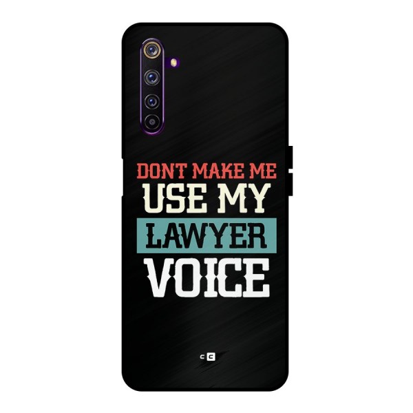 Lawyer Voice Metal Back Case for Realme 6 Pro