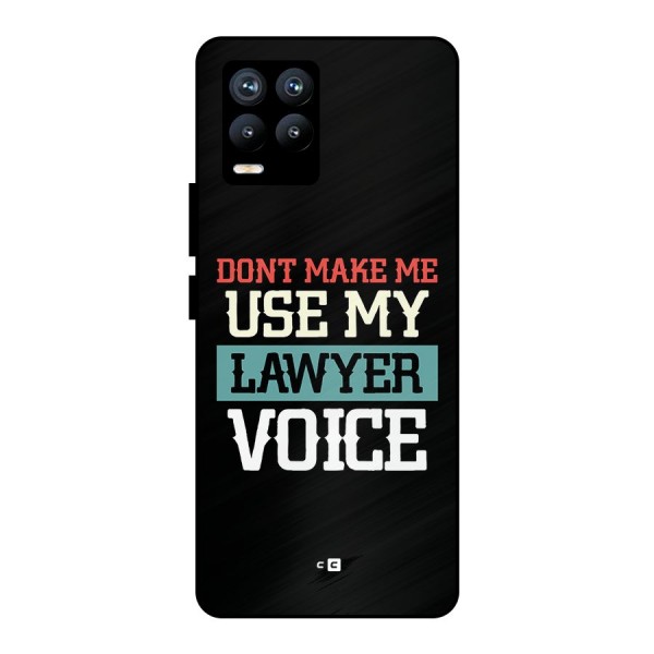 Lawyer Voice Metal Back Case for Realme 8 Pro