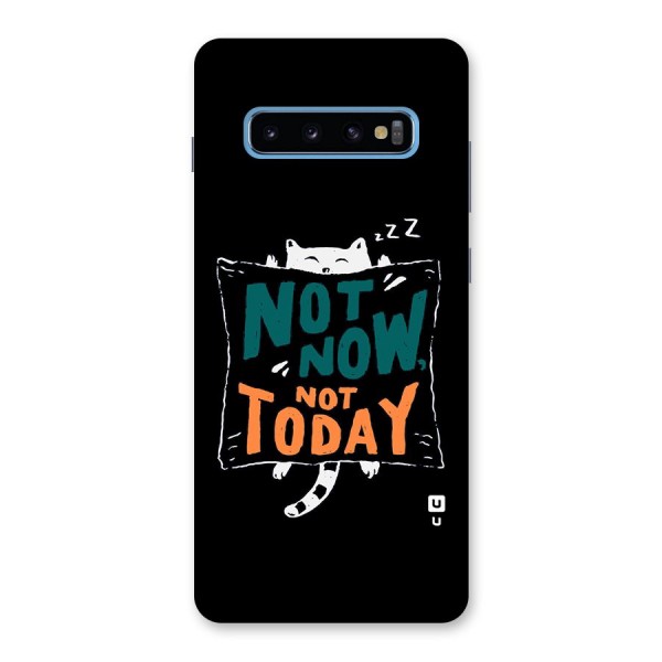 Lazy Cat Not Today Back Case for Galaxy S10 Plus