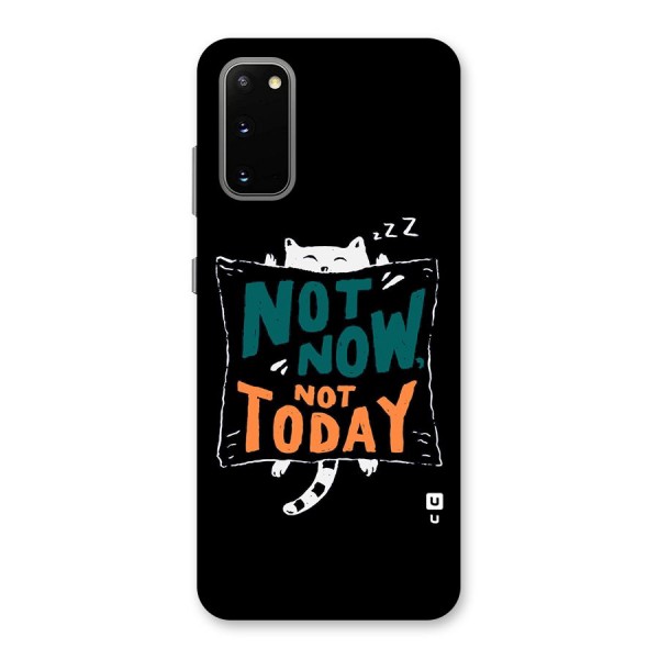 Lazy Cat Not Today Back Case for Galaxy S20