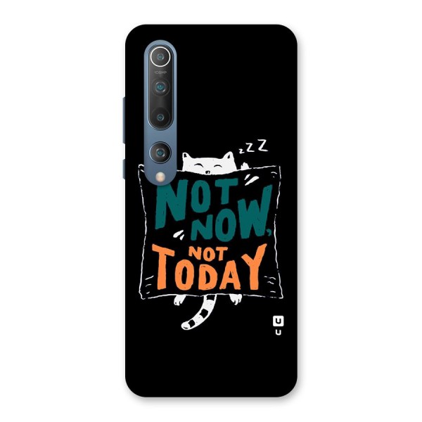 Lazy Cat Not Today Back Case for Mi 10