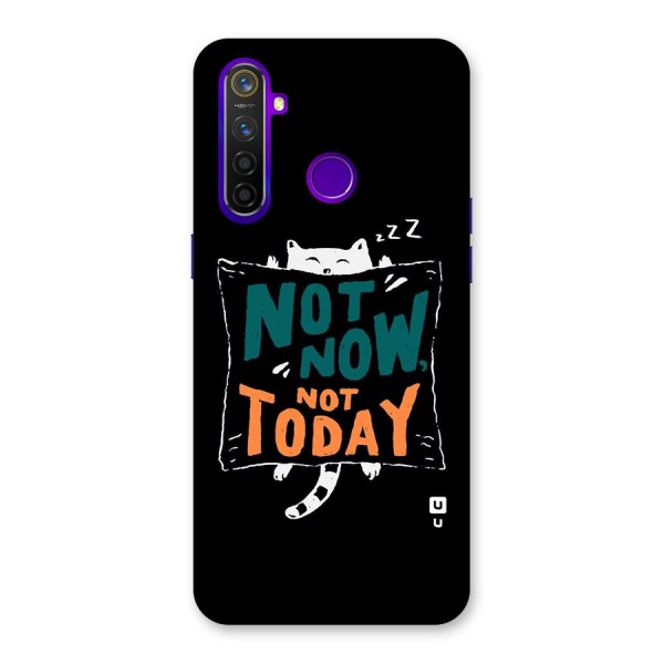 Lazy Cat Not Today Back Case for Realme 5 Pro