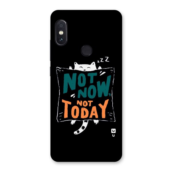 Lazy Cat Not Today Back Case for Redmi Note 5 Pro