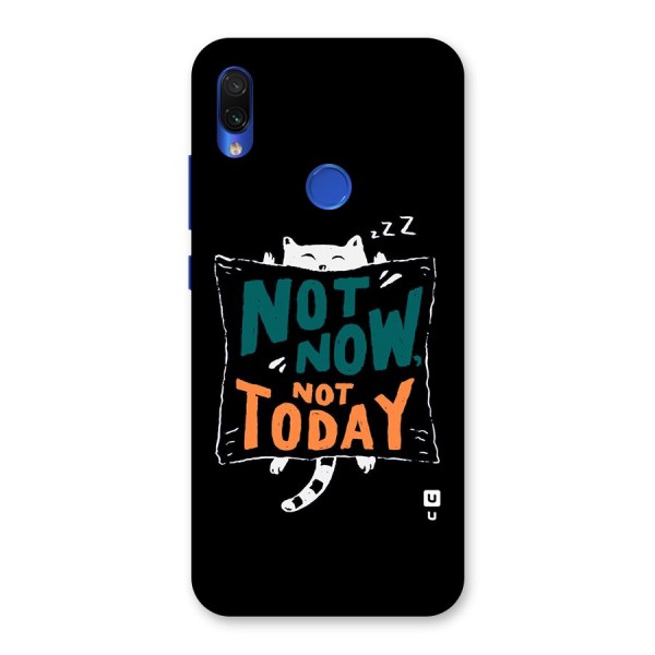 Lazy Cat Not Today Back Case for Redmi Note 7S
