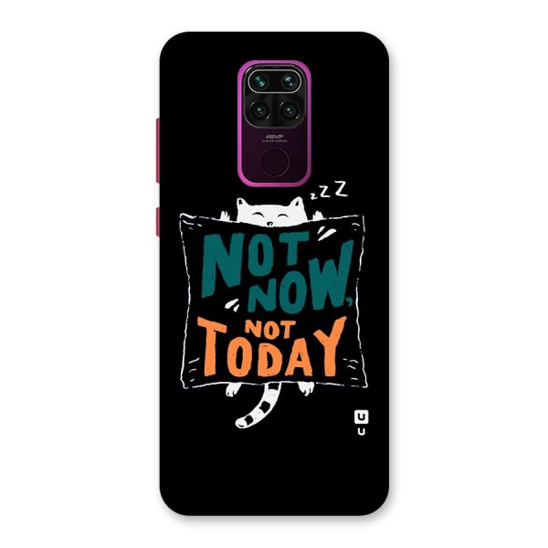 Lazy Cat Not Today Back Case for Redmi Note 9