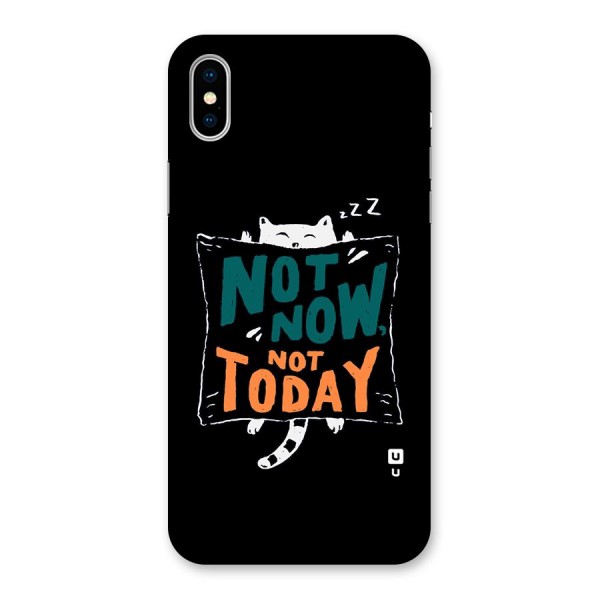 Lazy Cat Not Today Back Case for iPhone X