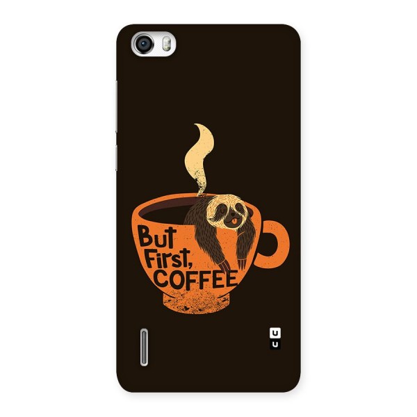 Lazy Coffee Back Case for Honor 6