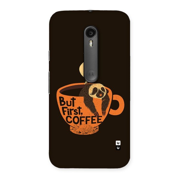 Lazy Coffee Back Case for Moto G3
