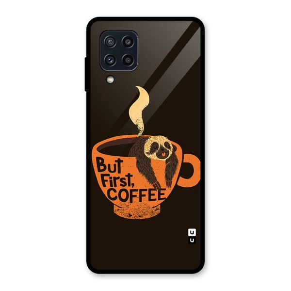 Lazy Coffee Glass Back Case for Galaxy M32