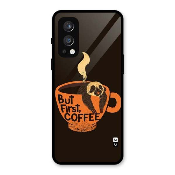 Lazy Coffee Glass Back Case for OnePlus Nord 2 5G
