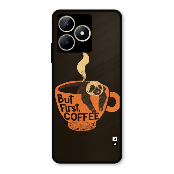 Lazy Coffee Metal Back Case for Realme C53