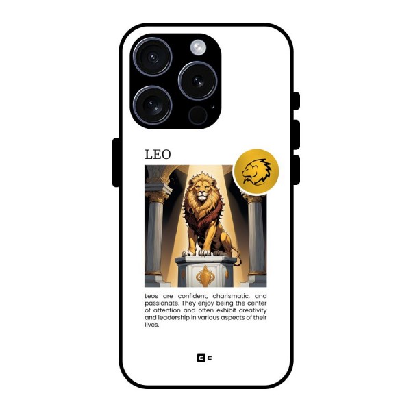 Leader Leo Glass Back Case for iPhone 15 Pro