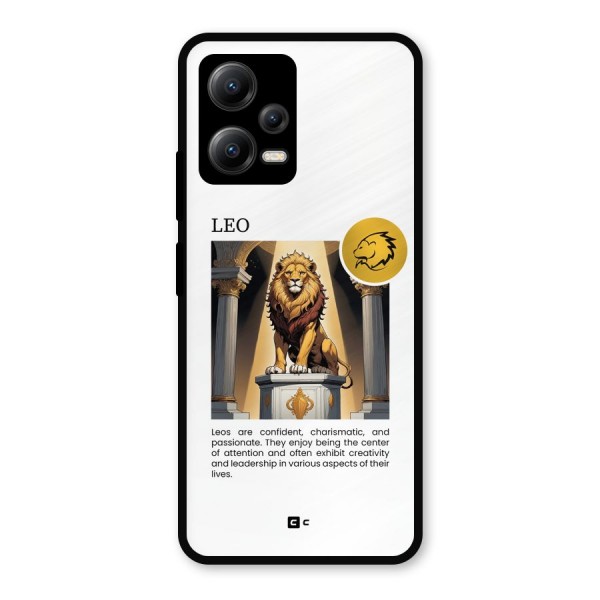 Leader Leo Metal Back Case for Poco X5