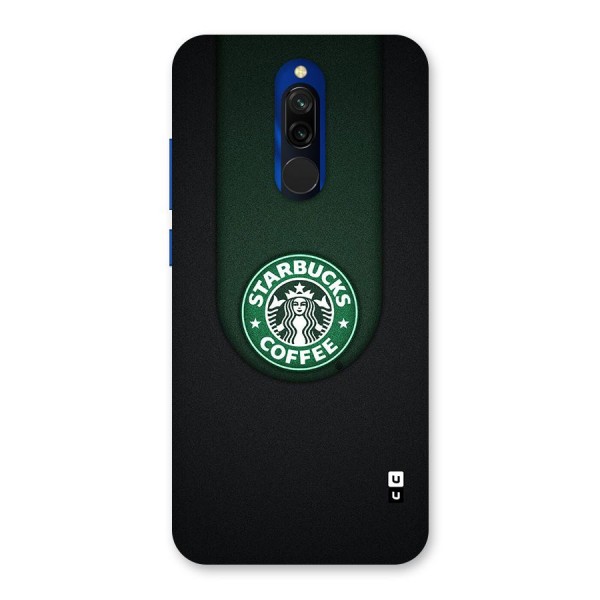 Leaf StarBucks Glass Back Case for Redmi 8