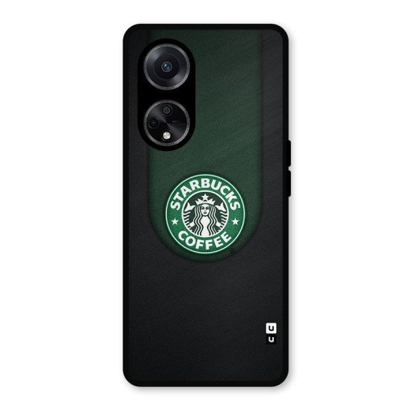 Leaf StarBucks Metal Back Case for Oppo F23