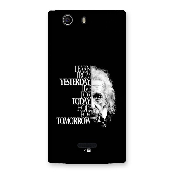 Learn From Yesterday Back Case for Canvas Nitro 2 E311